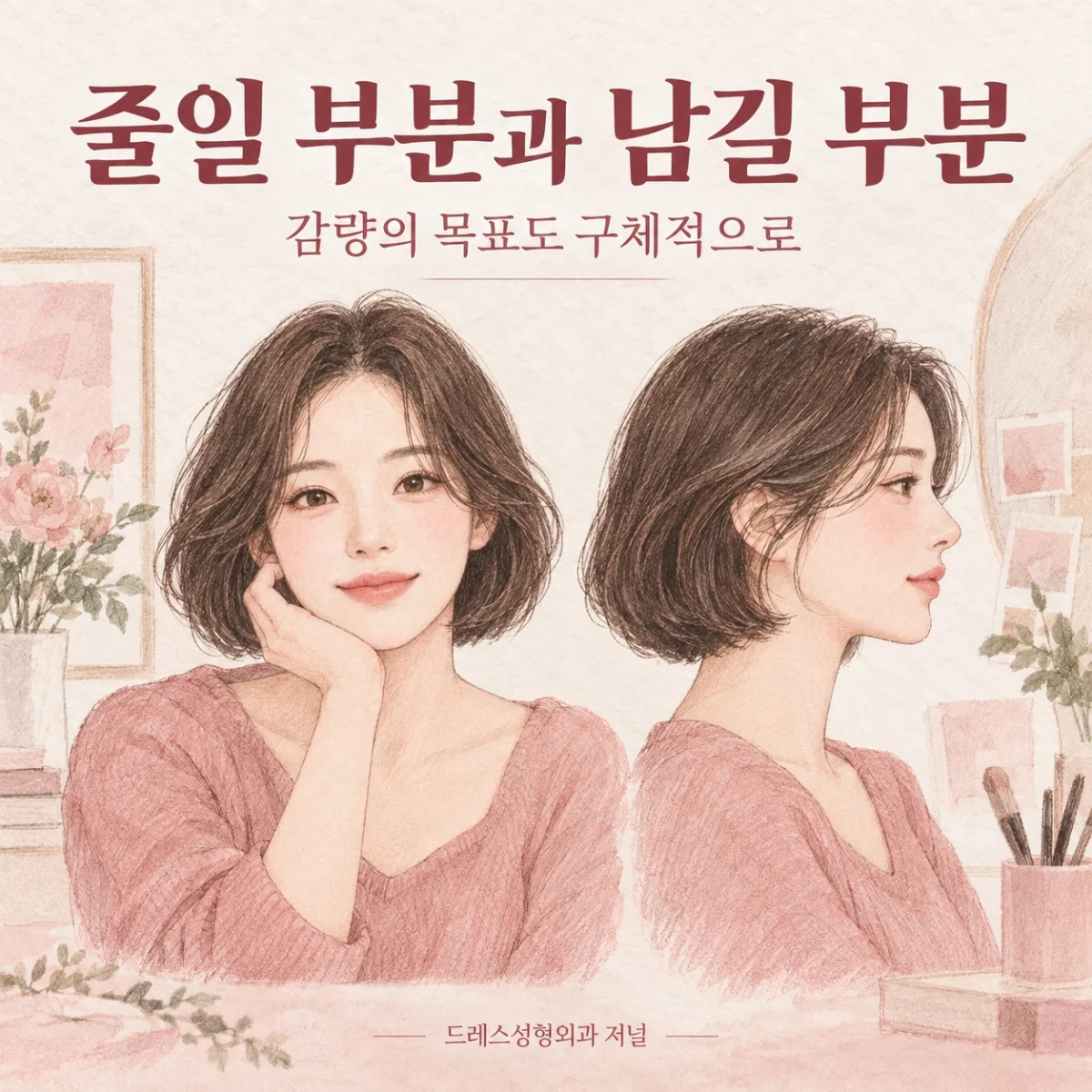 줄일 부분과 남길 부분 — 감량의 목표도 구체적으로