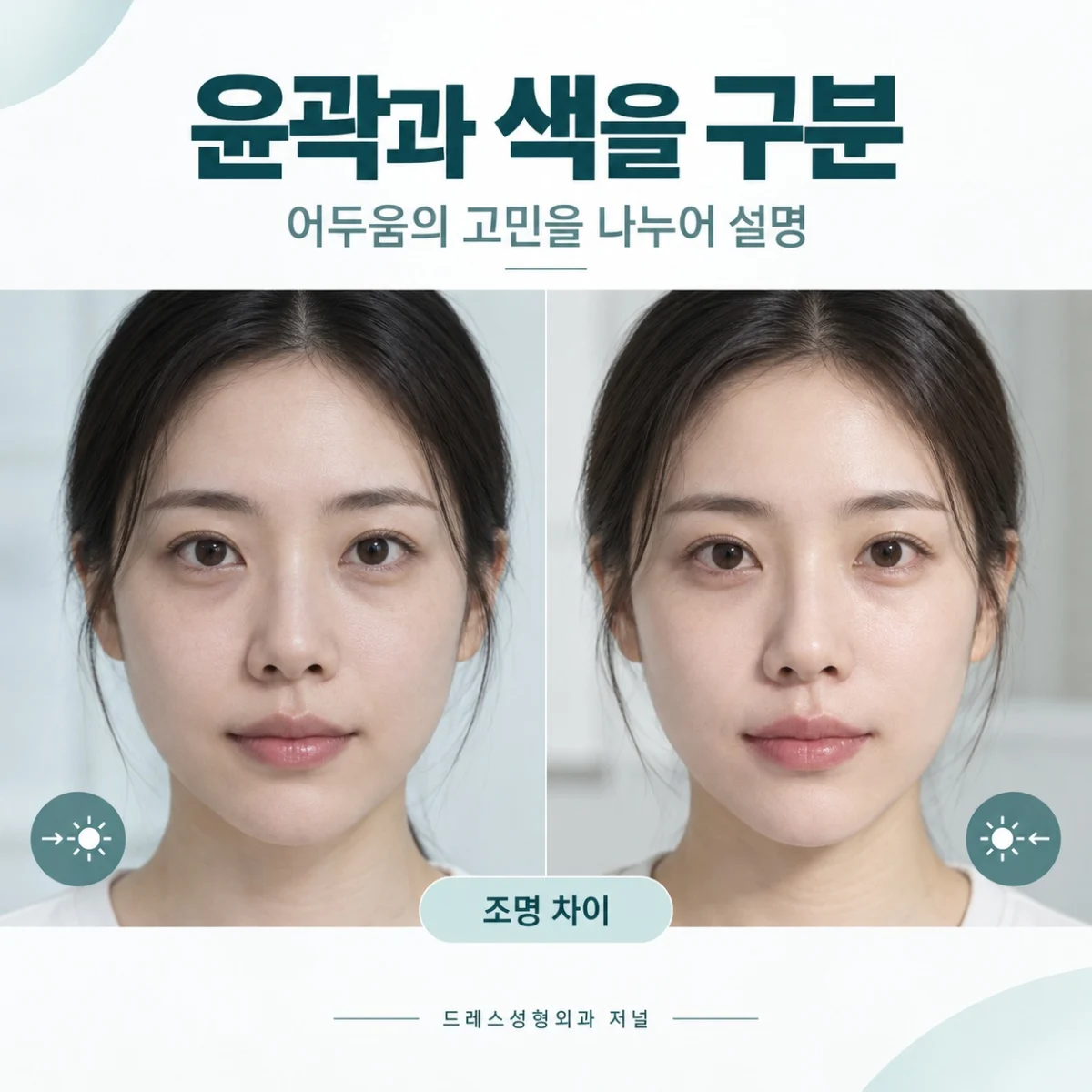 윤곽과 색을 구분 — 어두움의 고민을 나누어 설명