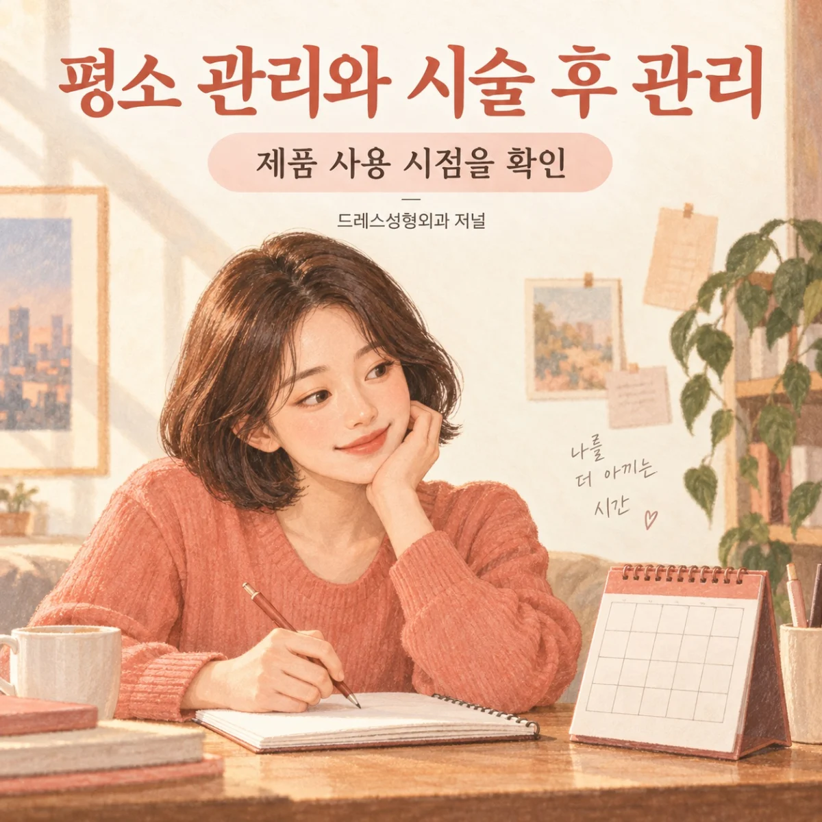 평소 관리와 시술 후 관리 — 제품 사용 시점을 확인