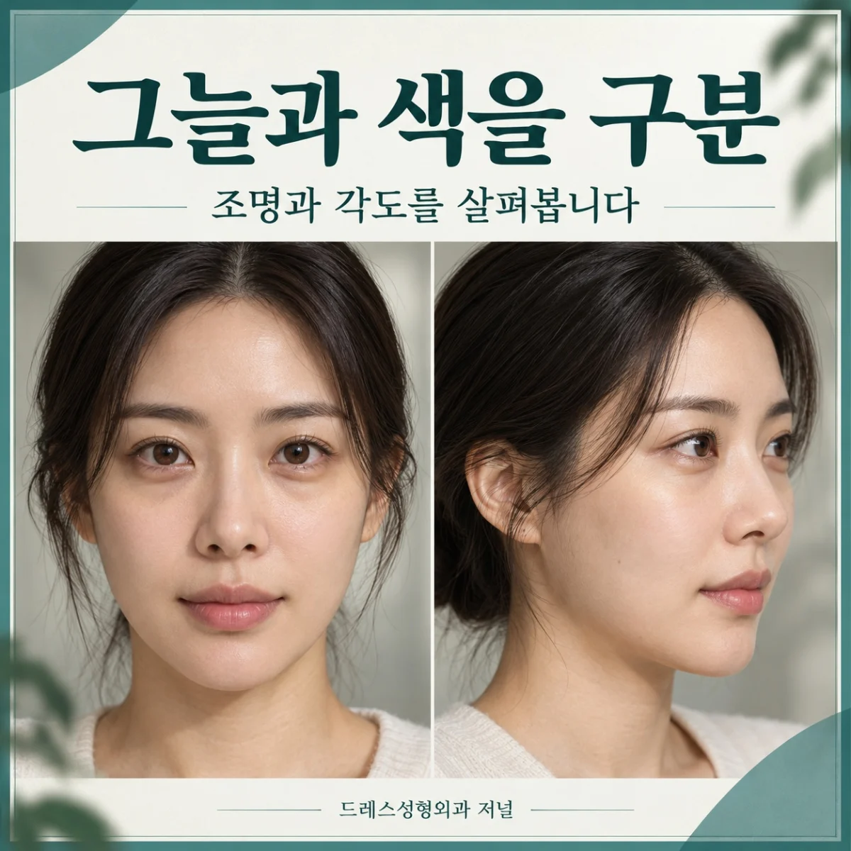 그늘과 색을 구분 — 조명과 각도를 살펴봅니다