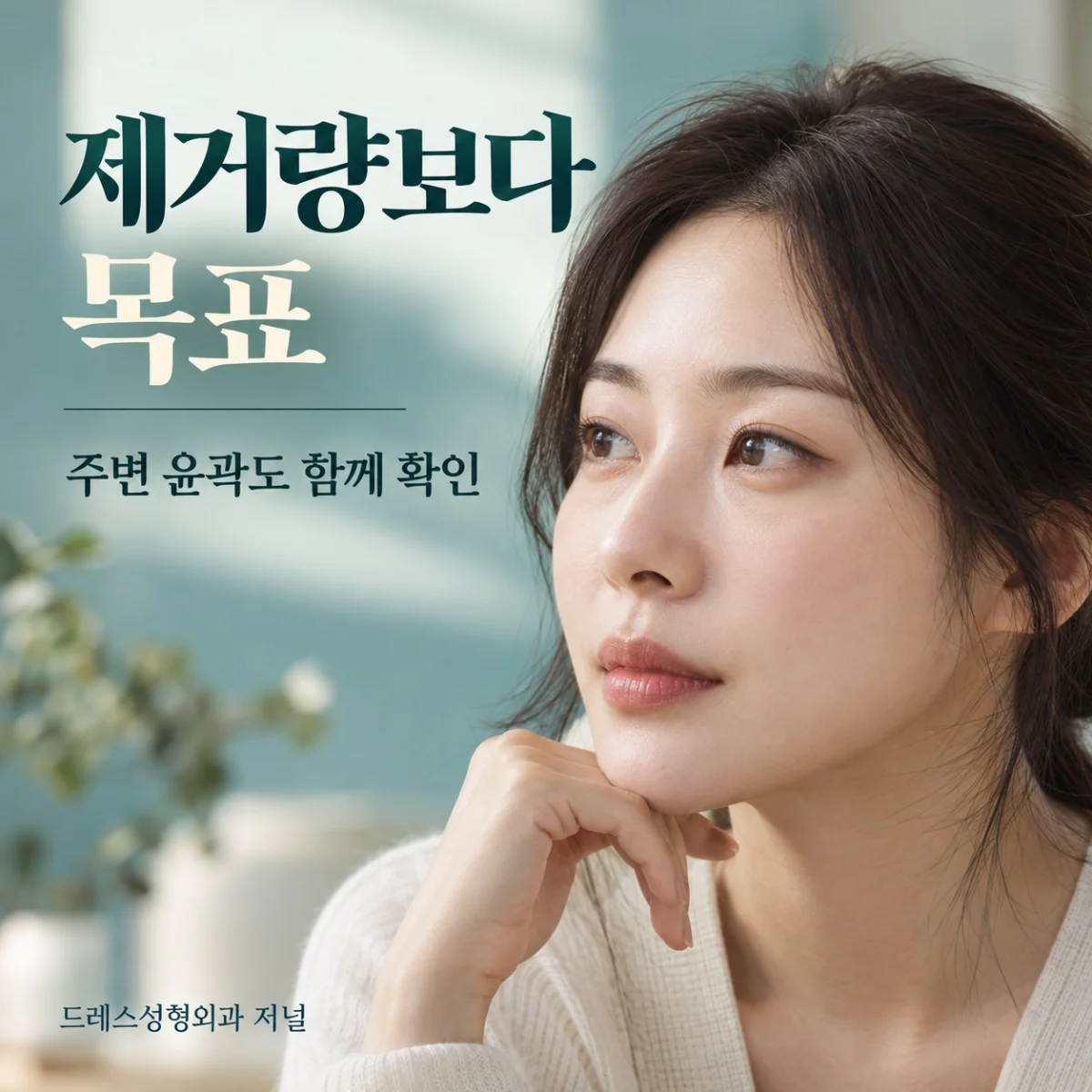 제거량보다 목표 — 주변 윤곽도 함께 확인