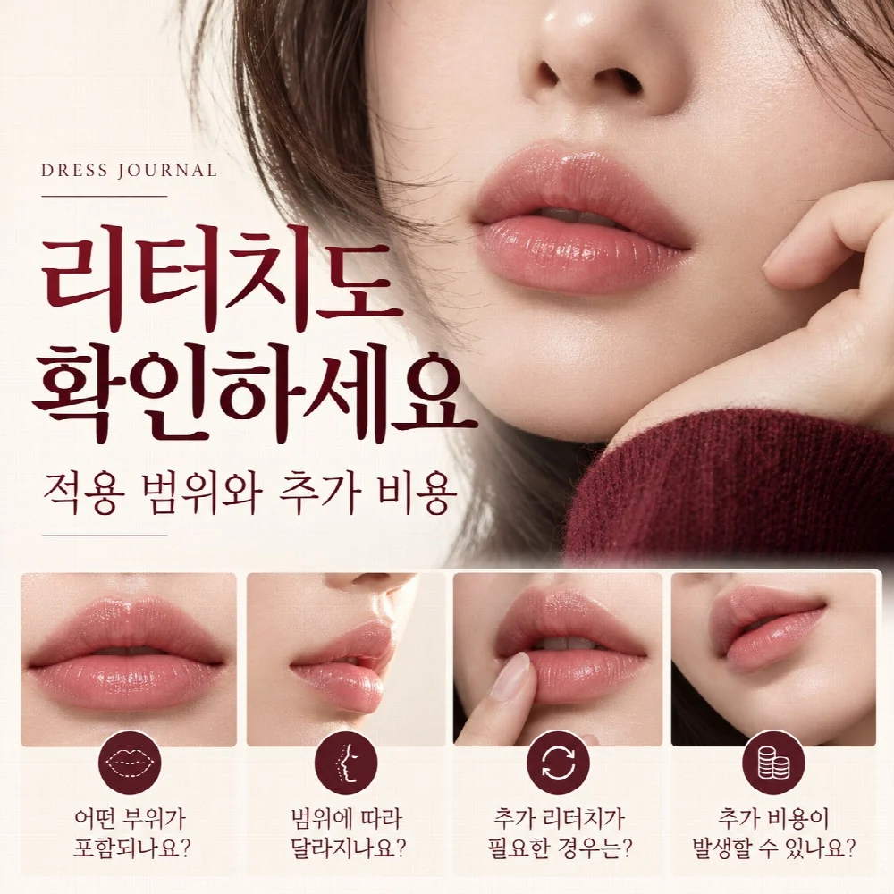 리터치도 확인하세요 — 적용 범위와 추가 비용
