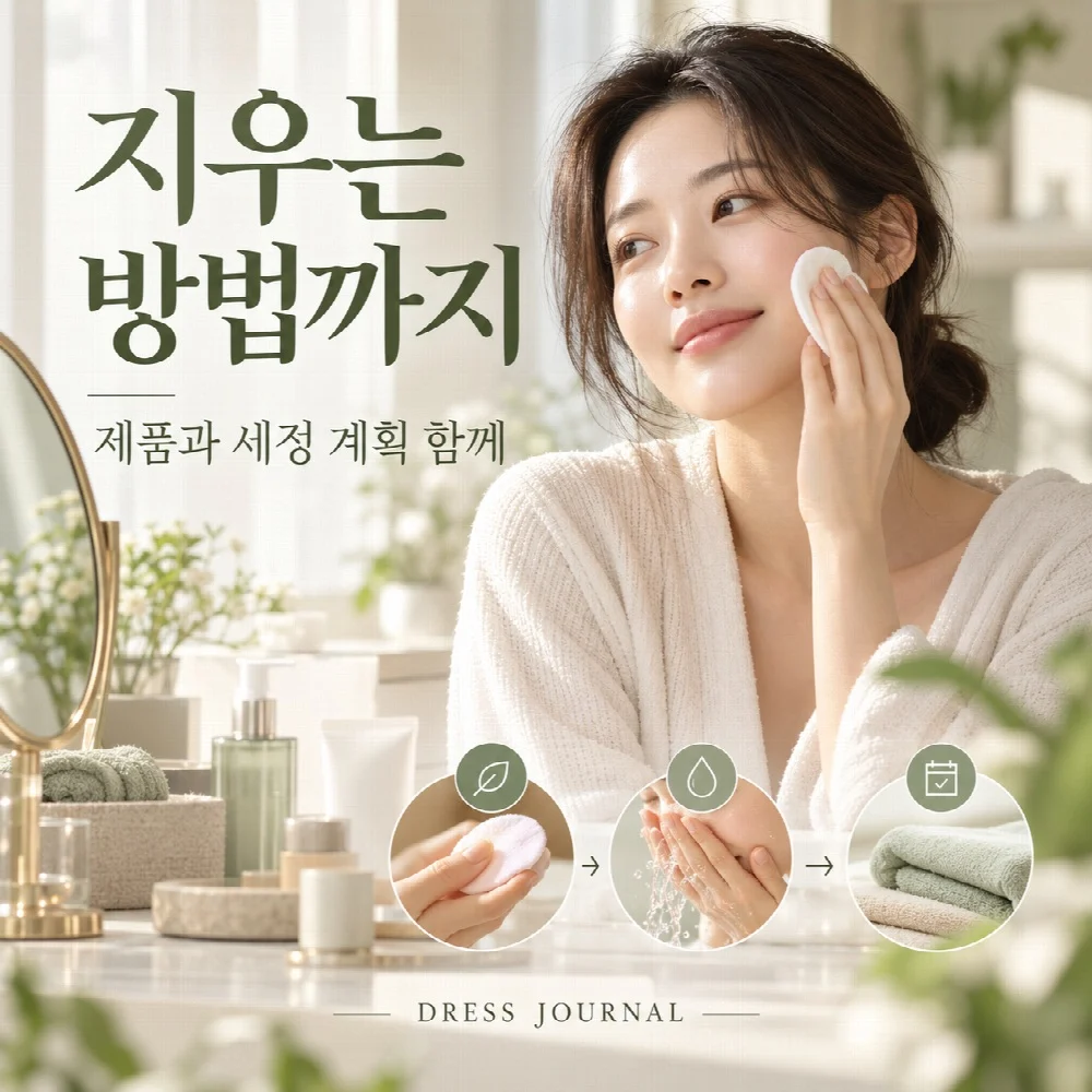 지우는 방법까지 — 제품과 세정 계획 함께