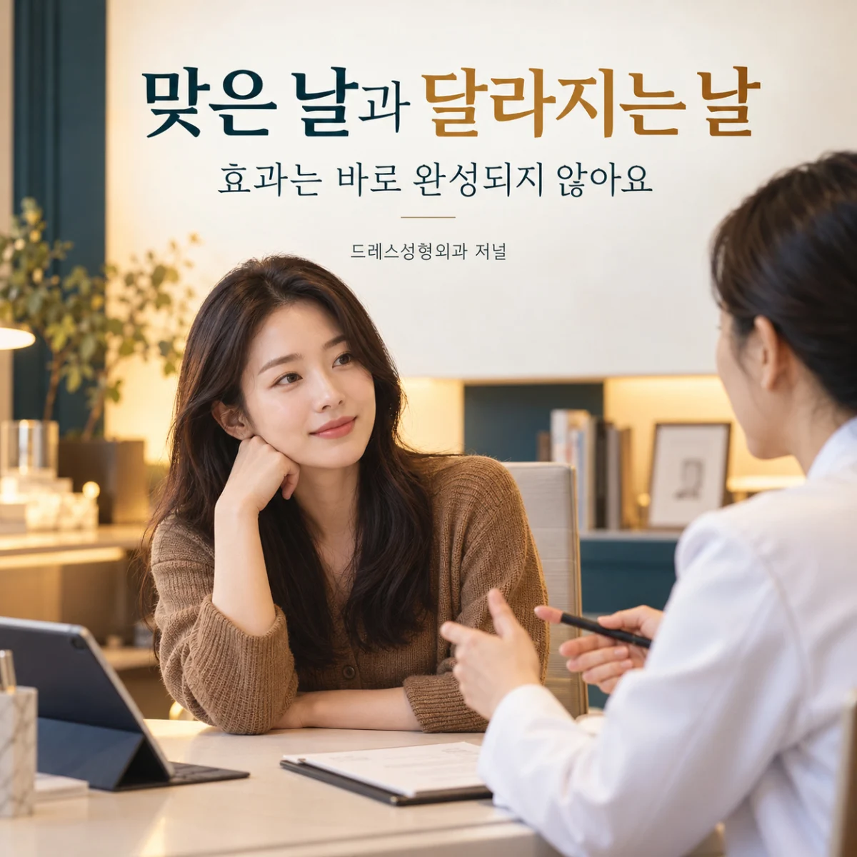 맞은 날과 달라지는 날 — 효과는 바로 완성되지 않아요