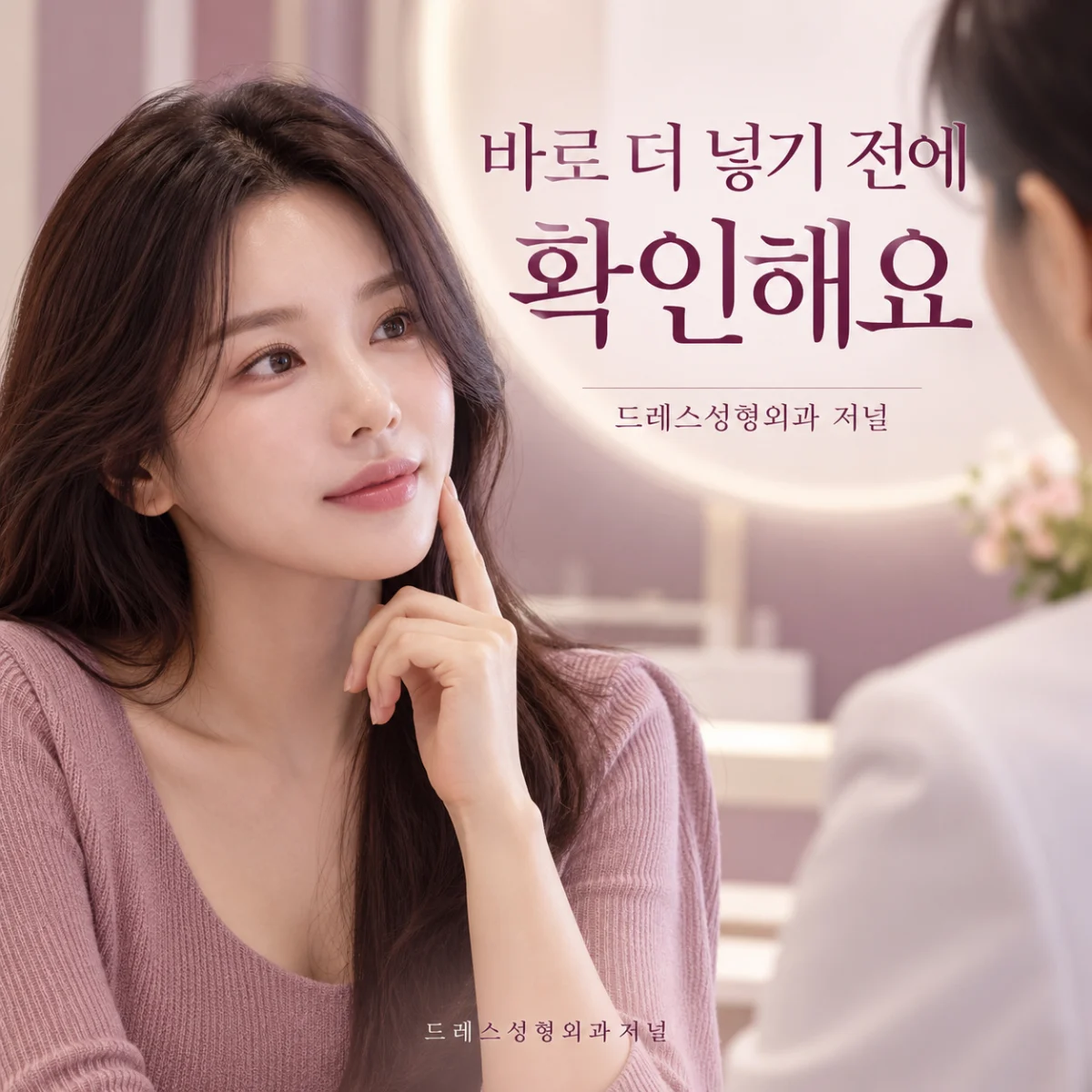 바로 더 넣기 전에 확인해요 — 드레스성형외과 저널