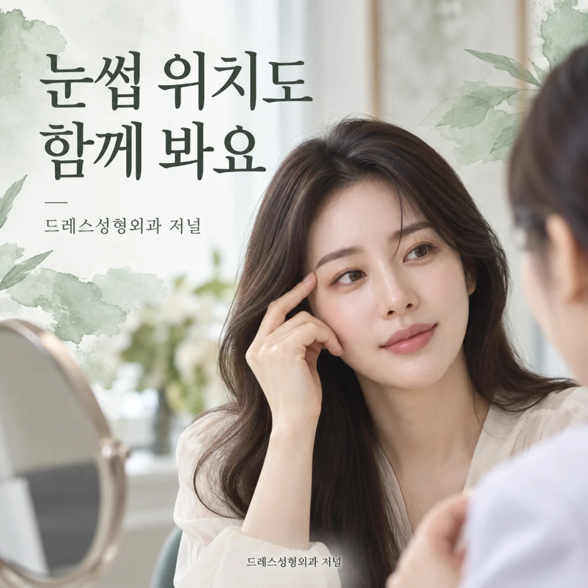 눈썹 위치도 함께 봐요 — 드레스성형외과 저널