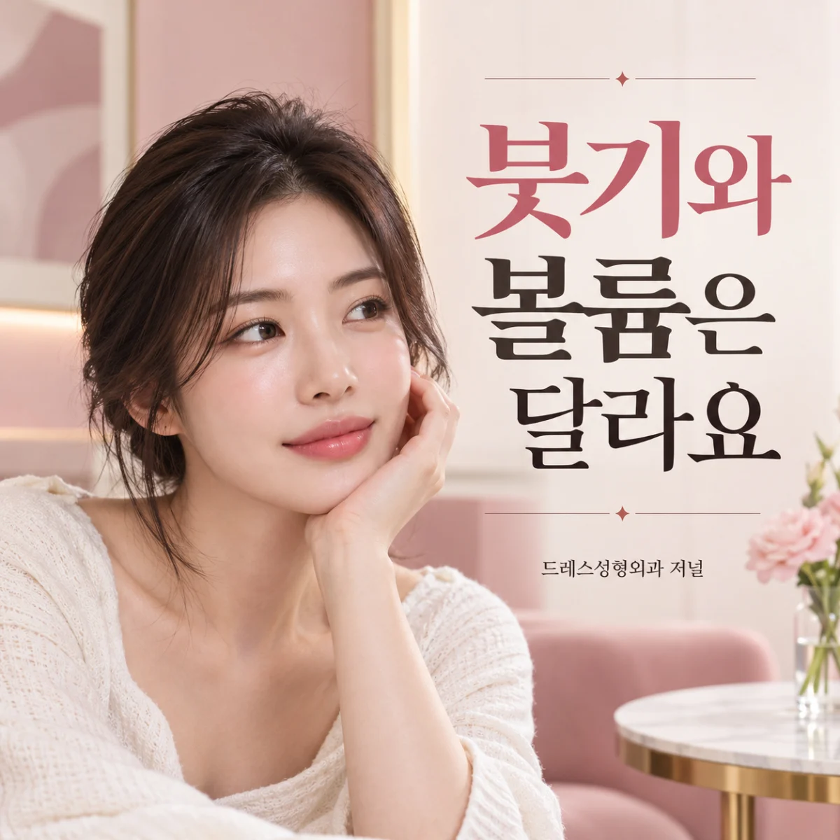 붓기와 볼륨은 달라요 — 드레스성형외과 저널