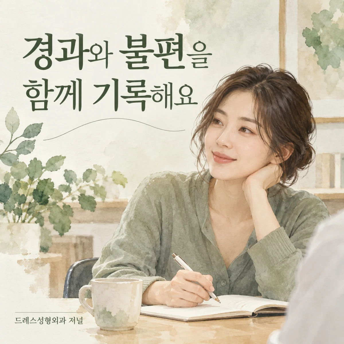 경과와 불편을 함께 기록해요 — 드레스성형외과 저널