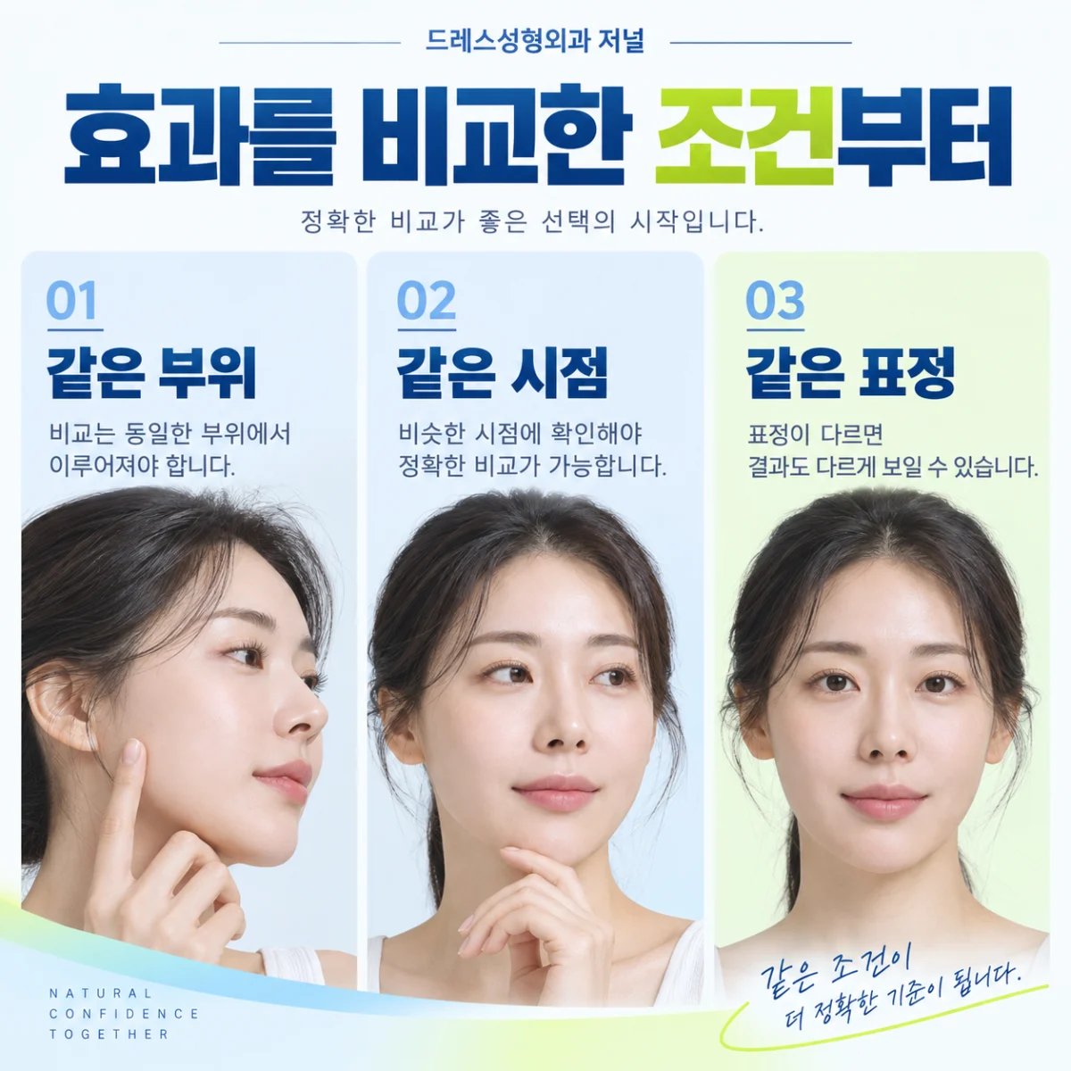 효과를 비교한 조건부터 — 이해를 위한 AI 생성 설명 이미지, 실제 환자 사례나 시술 결과가 아닙니다.