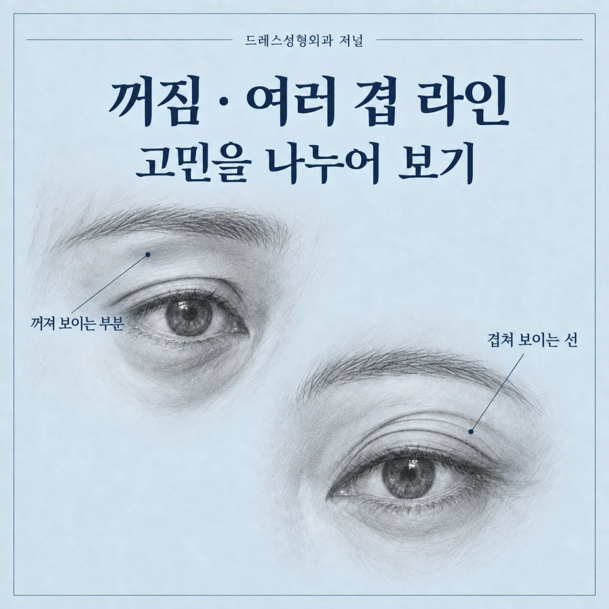 꺼짐 · 여러 겹 라인 고민을 나누어 보기 — 이해를 돕기 위한 AI 생성 설명 이미지이며 실제 환자나 치료 결과가 아닙니다.