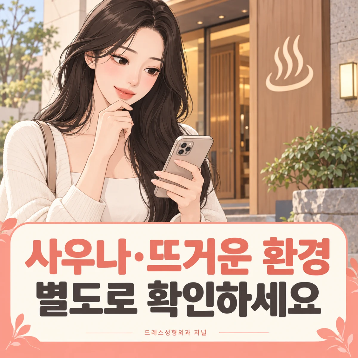 사우나·뜨거운 환경 별도로 확인하세요 — 이해를 돕기 위한 AI 생성 설명 이미지이며 실제 환자나 치료 결과가 아닙니다.
