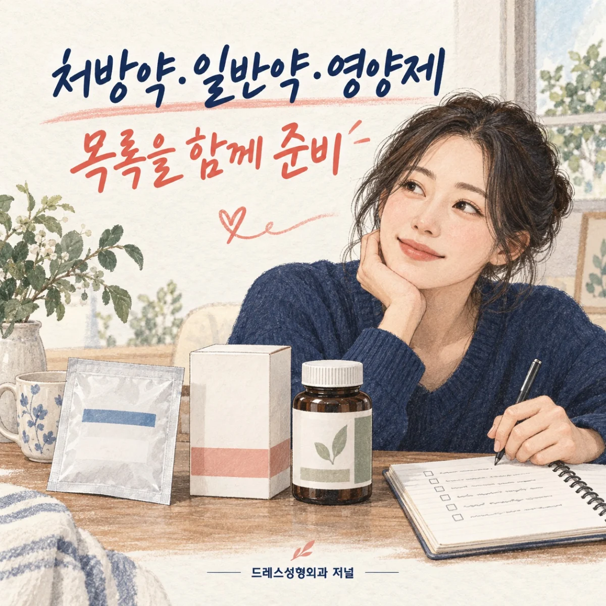 처방약·일반약·영양제 목록을 함께 준비