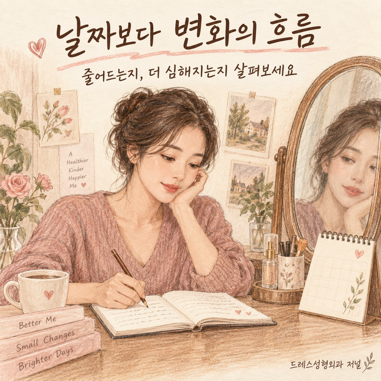 달력보다 붓기의 변화 흐름을 관찰하기