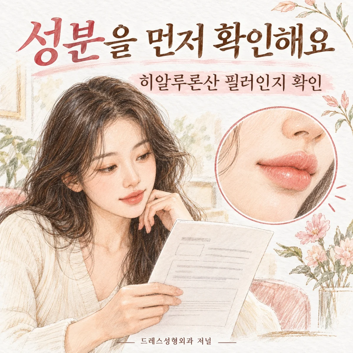히알루론산 성분과 시술 기록 확인
