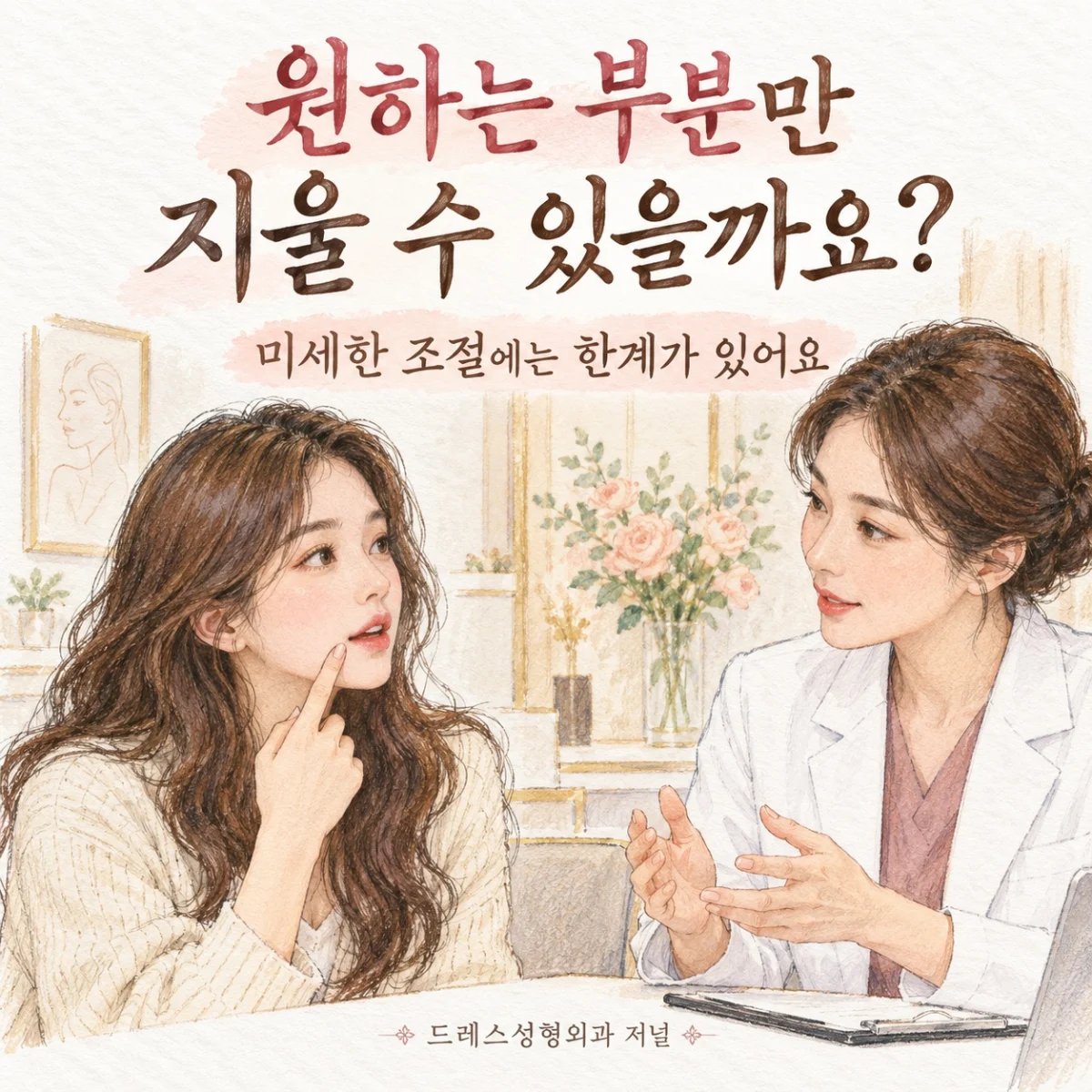 부분적인 조절의 한계를 설명하는 상담 장면