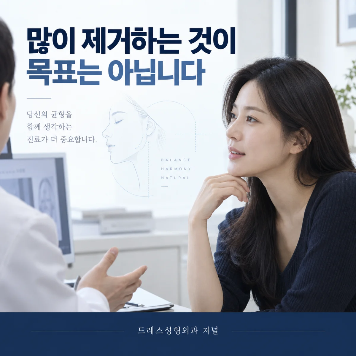 눈 주변 수술 계획을 상담하는 인물 사진